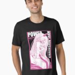 Dark Devil Hunter Anime Style Artwork | Chaotic Manga Inspired Action Illustration Unisex T-Shirt
