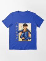 Dark Strategist Blue-Armored Warrior – Epic Anime Hero Illustration Unisex T-Shirt