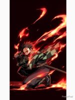 Demon Slayer Fire Breathing Anime Art Unisex T-Shirt