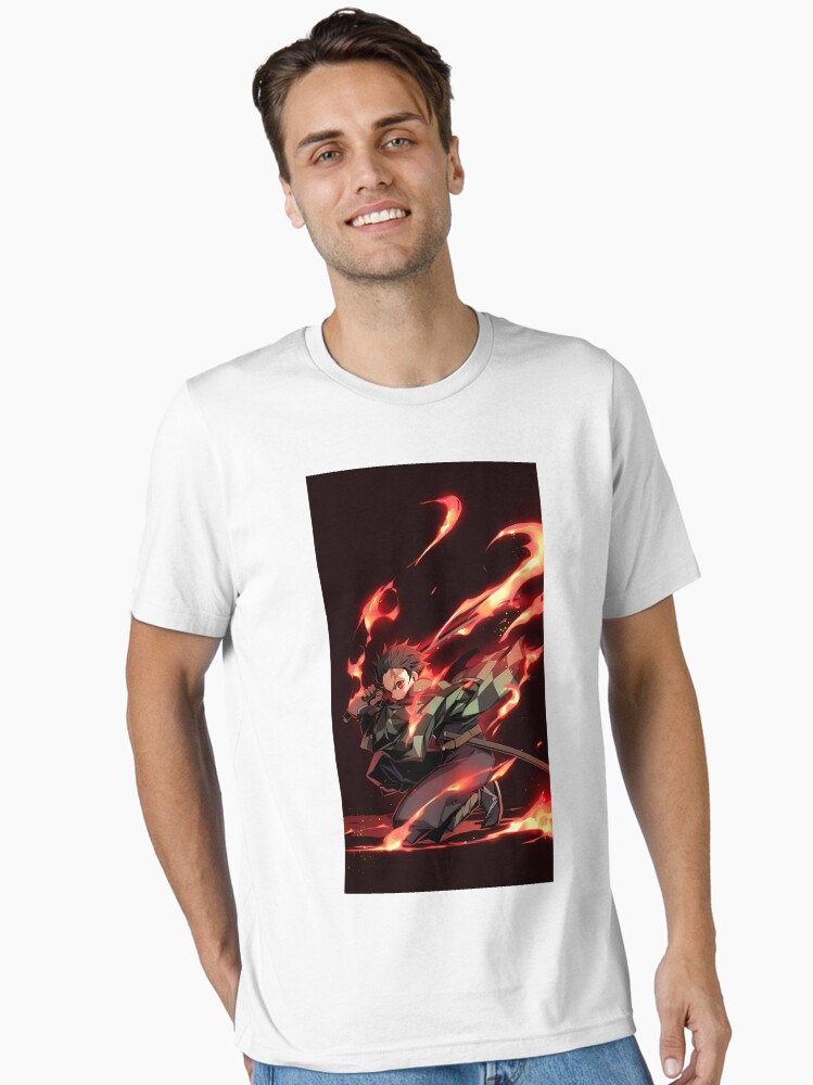 Demon Slayer Fire Breathing Anime Art Unisex T-Shirt