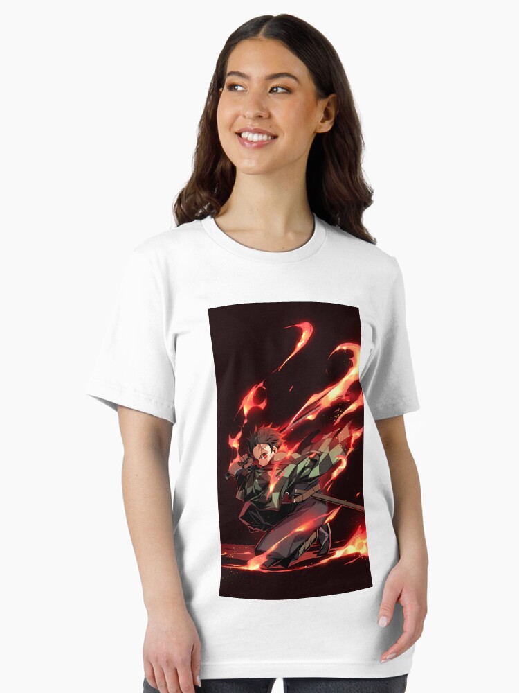 Demon Slayer Fire Breathing Anime Art Unisex T-Shirt