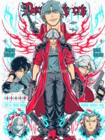 Devil May Cry Dante 2025 White Unisex T-Shirt