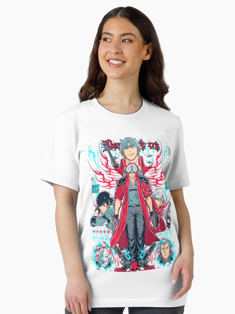 Devil May Cry Dante 2025 White Unisex T-Shirt Devil May Cry Dante 2025 White Unisex T-Shirt