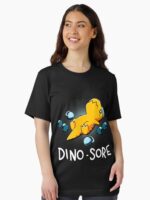Dino Sore Funny Dinosaur Workout Gym Fitness Lifting Unisex T-Shirt - Image 2