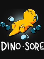 Dino Sore Funny Dinosaur Workout Gym Fitness Lifting Unisex T-Shirt - Image 7