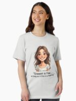 "Dissent is fine ... as long as it fits in a hashtag." - Suri @ spunkyZeST Unisex T-Shirt - Image 2