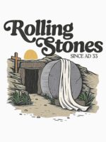 Easter The Stone was Rolled Away He is Alive Retro Christian Unisex T-Shirt - Image 7