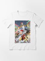 Epic Christmas Anime Heroes in Action – Holiday Battle Scene Unisex T-Shirt
