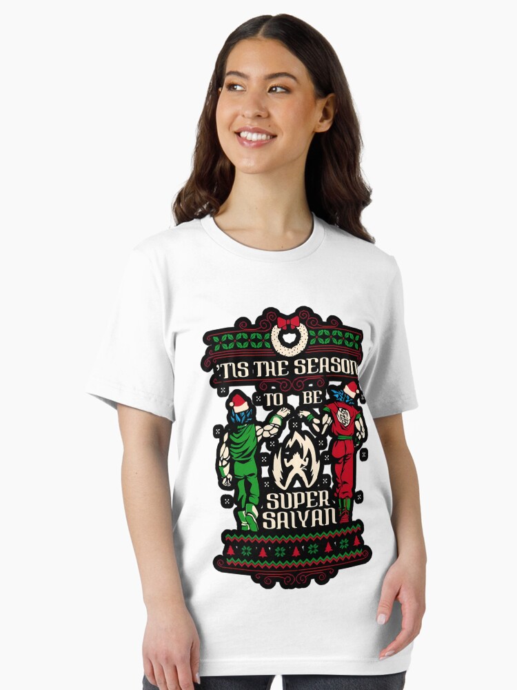 Epic Holiday Warrior Duo – Christmas Power Up Design Unisex T-Shirt