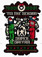 Epic Holiday Warrior Duo – Christmas Power Up Design Unisex T-Shirt