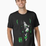 Eva 01 Manga Anime Test Type Evangelion - Giant Glow Mecha Unisex T-Shirt