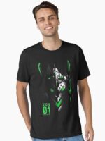 Eva 01 Manga Anime Test Type Evangelion - Giant Glow Mecha Unisex T-Shirt