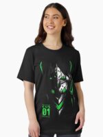 Eva 01 Manga Anime Test Type Evangelion - Giant Glow Mecha Unisex T-Shirt