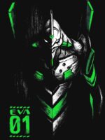 Eva 01 Manga Anime Test Type Evangelion - Giant Glow Mecha Unisex T-Shirt