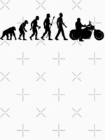 Evolution of Man Motorcycle Unisex T-Shirt - Image 7