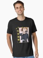 Eye‑Patch Anime Heroine with Hammer in Dark Uniform Unisex T-Shirt