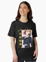 Eye‑Patch Anime Heroine with Hammer in Dark Uniform Unisex T-Shirt