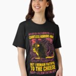 Faithful to the Cheese Japanese Horror Rat Unisex T-Shirt