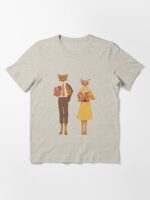 Fantastic Mr. fox and Mrs. Fox Funny Unisex T-Shirt - Image 3