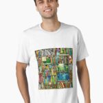 Fantasy Book Shelf Unisex T-Shirt