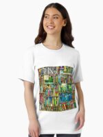 Fantasy Book Shelf Unisex T-Shirt