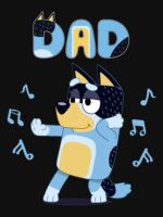 Fathers blueys dad mum love father s day Unisex T-Shirt - Image 7