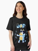 Fathers blueys dad mum love father s day Unisex T-Shirt - Image 2