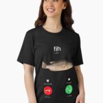 Fih Calling Remind me Message Decline Accept Phone Call Fish Unisex T-Shirt