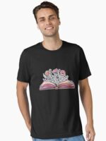 Floral Book Lover Reading Book Unisex T-Shirt