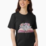 Floral Book Lover Reading Book Unisex T-Shirt