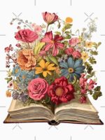 Flowers growing from a book Unisex T-Shirt