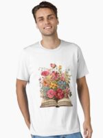 Flowers growing from a book Unisex T-Shirt