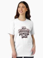 For entertainment purposes only Unisex T-Shirt - Image 2