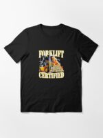 Forklift Certified Shirt, Forklift Driver Gift, Funny Forklift Tee, Forklift Unisex Heavy Cotton Unisex T-Shirt - Image 3