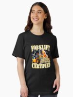 Forklift Certified Shirt, Forklift Driver Gift, Funny Forklift Tee, Forklift Unisex Heavy Cotton Unisex T-Shirt - Image 2