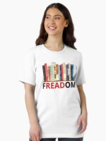 FREADom Anti Ban Books Freedom To Read Shirt, Ban Guns Not Books, Read Banned Books, Teacher Librarian Gift, Social Justice Bookish Unisex T-Shirt
