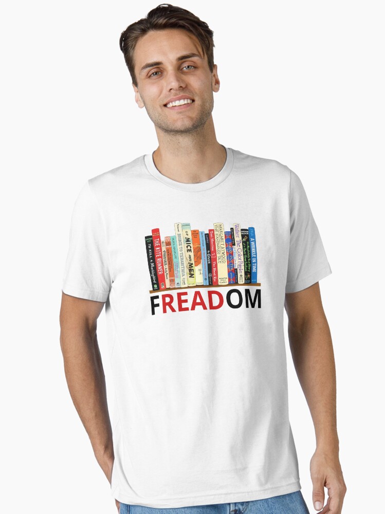 FREADom Anti Ban Books Freedom To Read Shirt, Ban Guns Not Books, Read Banned Books, Teacher Librarian Gift, Social Justice Bookish Unisex T-Shirt