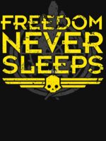 Freedom Never Sleeps (Battle Worn) Unisex T-Shirt - Image 7