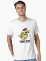 French Horn Funny Instrument Puns Unisex T-Shirt - Image 2