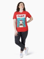 Funny Christmas Santa Claus Shark Reindeer Humor Unisex T-Shirt - Image 4