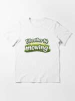 Funny I'd Rather Be Mowing Unisex T-Shirt - Image 3