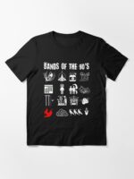 Funny Nerdy Iconic Alternative Rock Bands of the 90s Unisex T-Shirt - Image 3
