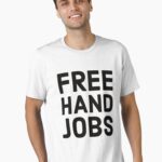 Funny Rude Bumper s - Freehand jobs - Middle Finger Unisex T-Shirt