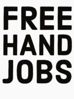 Funny Rude Bumper s - Freehand jobs - Middle Finger Unisex T-Shirt - Image 7