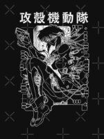Ghost action anime Motoko shoot in the shell design Unisex T-Shirt