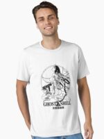 Ghost anime Kusanagi Motoko in the shell poster black and white Unisex T-Shirt