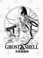 Ghost anime Kusanagi Motoko in the shell poster black and white Unisex T-Shirt