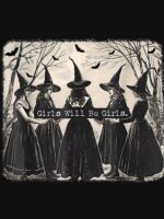 Girl Will Be Girl, Funny Witch, Witchy Vibes Unisex T-Shirt - Image 7