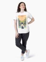 Golden Hour Dream in Central Park – 80s Anime Vista Unisex T-Shirt