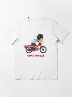 GONE POSTAL HONDA POSTIE BIKE MOTORCYCLE VERSION 2 Unisex T-Shirt - Image 3